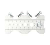 Carte de jauge de boulon - Règle de pas en acier inoxydable, outil de mesure de filetage portable pour boulons, vis, écrous, jauge de précision compacte pour le travail des métaux et les applications