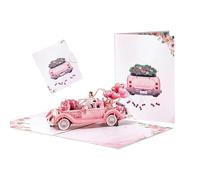 Carte de mariage stable conçue avec soin, 15 x 20 cm, invitation de mariage pop-up 3D, carte romantique, expérience de déballage parfaite, pour les mariés, les fiançailles, les enterrements de vie de