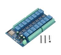 Carte de Module Relais 16 canaux pour -WROOM, Carte de Développement Relais pour Maison Connectée, Alimentation DC5-12V, Contrôle de Charges Jusqu'à AC 250 V ou DC 30 V