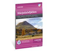 Carte de montagne - Härjedalsfjällen (Suède) | Calazo - 1/100 000