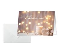 Carte de Noël 'Golden Glow', A6 paysage (A5)