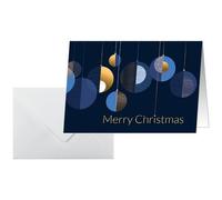 Carte de Noël 'Graphic Christmas balls', A6 paysage