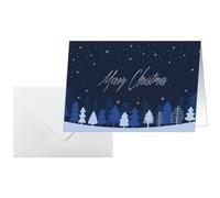 Carte de Noël 'Snowflake Serenity', A6 paysage (A5)