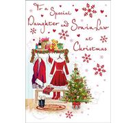 Carte de Noël traditionnelle Daughter & Sister Bew - 9 x 6 pouces - Regal Publishing