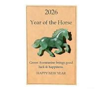 Carte de poche 3D en résine en forme de cœur avec inscription « Year of the Horse » - Violet et vert améthyste - Jeton sentimental pour voyage (vert B)