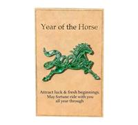 Carte de poche Année du cheval | Souvenir d'encouragement en acrylique 2D | Carte positive 2026 pour et adultes - Pour la maison, les voyages, les étudiants, les réunions de travail, les