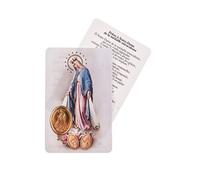 Carte de Prière Plastifiée Notre-Dame de la Médaille Miraculeuse