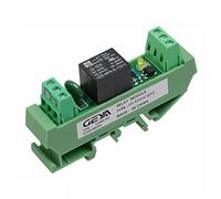 Carte de relais Din Rail 1 canal, Module 5V 12V 24V 48V 110V 230V avec Interface électromagnétique NPN PNP(FY-T731-48VACDC)