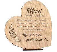 Carte de remerciement en bois Cadx pour remercier des amis spéciaux Cadx originaux anniversaire Merci Français
