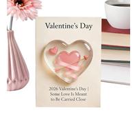 Carte de Saint-Valentin en forme de cœur de poche | Souvenir romantique en forme de cœur | Cartes d'encouragement pour couple pour homme, femme, elle, elle, mère, mariage, anniversaire, Nouvel An