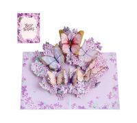 Carte de Saint-Valentin pour la , 3D romantique, fleurs papillons, vintage, cartes de mariage, pour , amis, épouse, mère, sœur, fille, vacances, fiançailles, occasions spéciales et