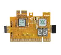 Carte de Test de Diagnostic de Bureau, Carte Mère D'analyseur Multifonction 4 en 1 PCI-E 2LPC Carte Mère 2 Bits Kit de Débogage Post-Test Carte de Débogage avec Indicateur LED Prise en Charge de Tous