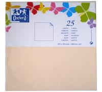 Carte de visite Oxford 155x155 x25 beige