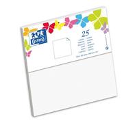 Carte de visite Oxford 155x155 x25 blanc