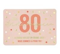 Carte De Voeux - Anniversaire - 80 ans