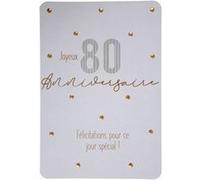 Carte De Voeux - Anniversaire - 80 ans Félicitations Pour Ce Jour Spécial !