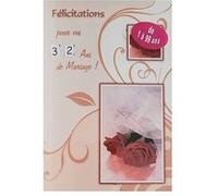 Carte De Voeux - Anniversaire De Mariage - Roses Rouges G