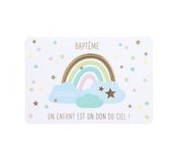 Carte De Voeux - Baptême - Un Enfant Est Un Don Du Ciel !