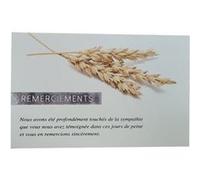 Carte De Voeux - Condoléances - 5 Cartes Remerciements Deuil