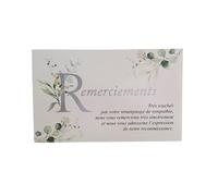 Carte De Voeux - Condoleances - 5 Cartes Remerciements Deuil Aquarelle