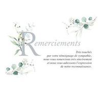 Carte De Voeux - Condoléances - 5 Cartes Remerciements Deuil Aquarelle G