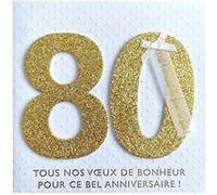 Carte De Voeux Glamour - Anniversaire - 80 ans G