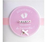 Carte De Voeux Glamour - Naissance - Bienvenue ! Heureux De T'Accueillir ! Fille G