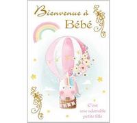 Carte De Voeux - Naissance - Bienvenue à Bébé C'est une adorable Fille