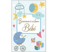 Carte De Voeux - Naissance - Bienvenue à ce beau bébé - Bleu Bleu