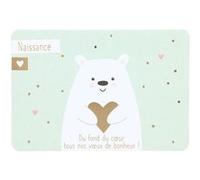 Carte De Voeux - Naissance - Du Fond Du Coeur Tous Nos Voeux De Bonheur ! G
