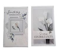 Carte De Voeux - Sincères Condoléances - Fleurs Visuel Aléatoire*