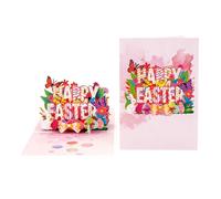 Carte de vœux 3D pour Pâques - Cartes de remerciement 21 x 16 x 1 cm, carte en papier 60 g | Élégant cadeau pour célébration du printemps gratitude cadeau souvenir ensemble de cartes de vœux pour