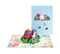 Carte de vœux 3D pour Pâques - Cartes de remerciement 21 x 16 x 1 cm, carte en papier 60 g | Élégant cadeau pour célébration du printemps gratitude cadeau souvenir ensemble de cartes de vœux pour