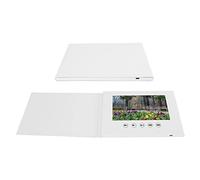 Carte de Vœux Vidéo, Brochure Vidéo électronique avec écran LCD pour d'anniversaire, Fête des Pères, Noël, Anniversaire, Batterie -ION de 4,3 Pouces, Carte (7 Pouces)