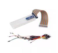 Carte d'extension GPIO 40 broches GPIO câble plat 65 pièces fil électronique platine d'expérimentation pour ensemble de construction de 5 circuits