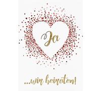 Carte d'invitation pour mariage - oui - 10,5 x 14,5 cm