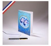 Carte double Carnet de couleurs créée et imprimée en France sur papier certifié PEFC - Grues G