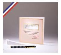 Carte double Carnet de poésie créée et imprimée en France - Joyeux Anniversaire - Jean-Baptiste Clément G