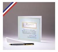 Carte double Carnet de poésie créée et imprimée en France - Nature - François-René de Chateaubriand G