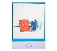CARTE DOUBLE + ENVELOPPE C6 ENCRE&PLUME, SOUS SACHET - Bateau messager
