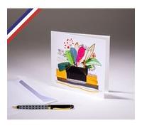 Carte double In the Garden créée et imprimée en France sur papier certifié PEFC - Jolie plante G