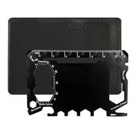 Carte D'Outils Multifonction, Ensemble De Poche 46 En 1 Pour Outils Multifonctions, Portables Carte De Survie Pour Camping, En Acier Inoxydable, Convient Aux Hommes, Cadeau De NoëL, Noir