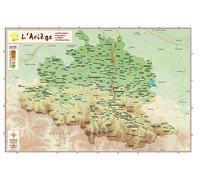Carte en relief - Ariège - 21 x 31 cm | Relief Editions