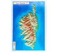 Carte en relief - Corse - 31 X 21 cm | Relief Editions