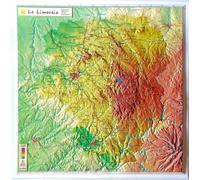Carte en relief - Limousin - 42 X 42 cm | Relief Editions