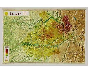 Carte en relief - Lot - 21 X 31 cm | Relief Editions