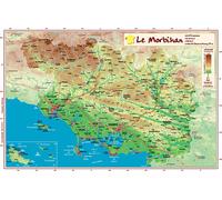 Carte en relief - Morbihan - 21 x 31 cm | Relief Editions