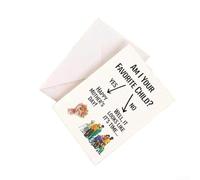 Carte humoristique pour la fête des mères pour maman, NANA, carte de vœux humoristique avec motif floral, carte d'anniversaire de la part d'un fils ou d'une fille, avec enveloppe - 15,2 x 10,2 cm
