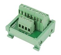 Carte modulaire 2 en 8 sorties sur rail DIN et module de distribution d'alimentation à montage sur panneau Connecteurs de bornier de carte avec pieds de montage simples sur rail