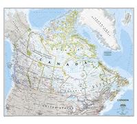 Carte murale (en anglais) - Canada - 97 x 82 cm | National Geographic - Papier